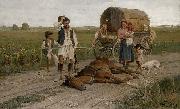 Gyorgy Vastagh A karvallott cigany oil painting